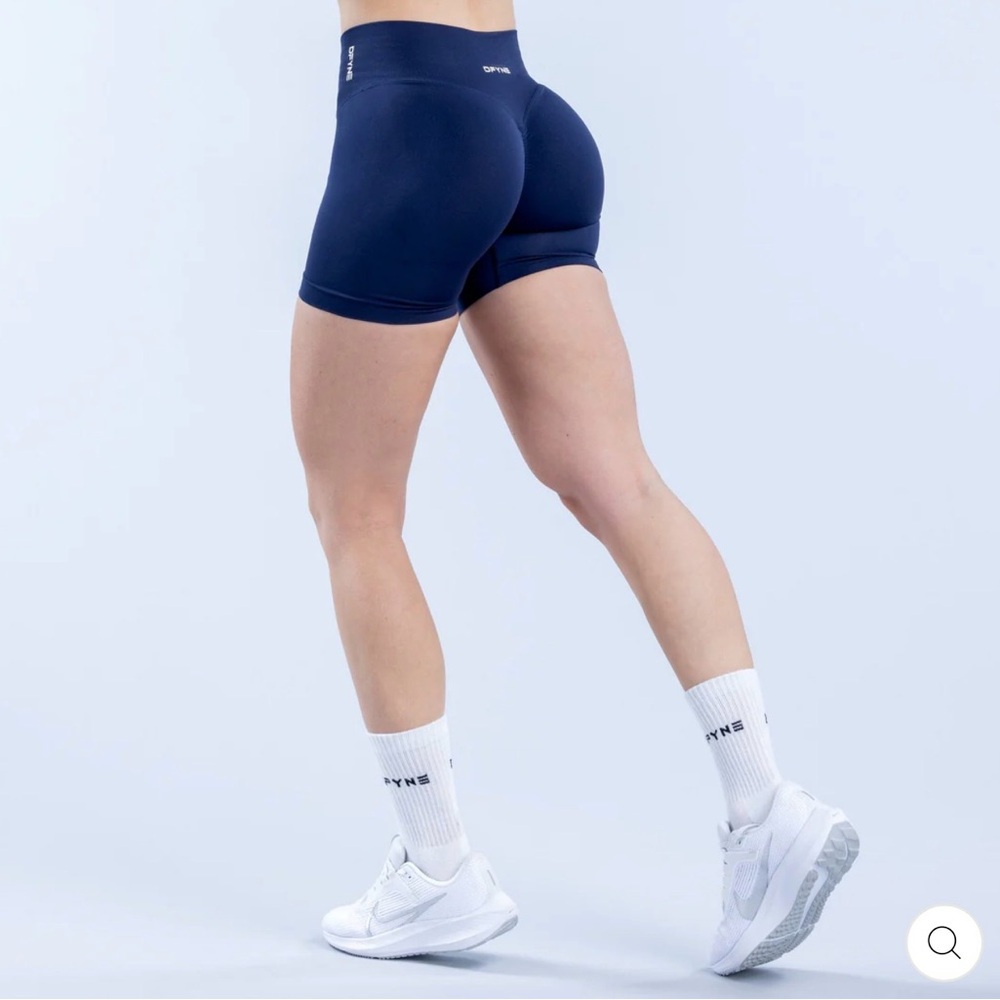 DFYNE Small Navy Athletic Shorts with Supportive Waistband - Picture 2 of 7